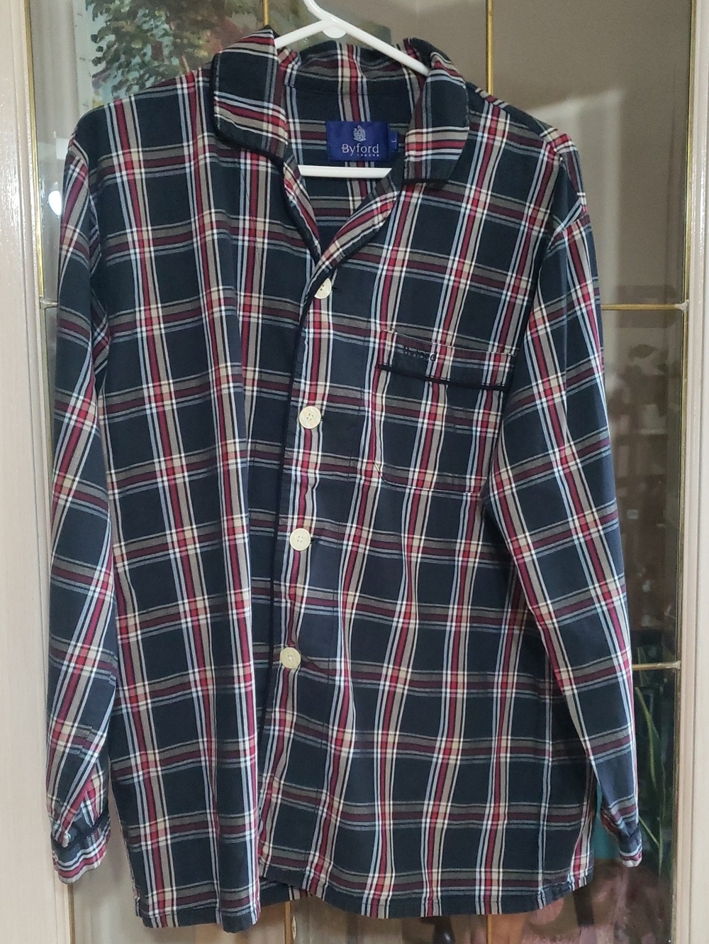 Byford London Size Large Pajama Top Men's